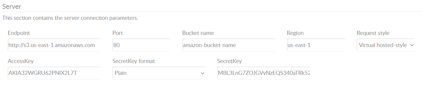 |device_name| configuration details AWS S3