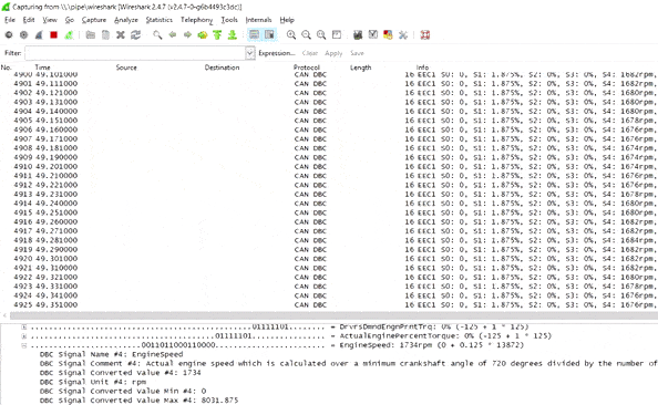 Stream J1939 Data Real-Time Graph Plot