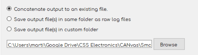 Append CAN Logger Output Files (e.g. to create Excel or SQL Database)